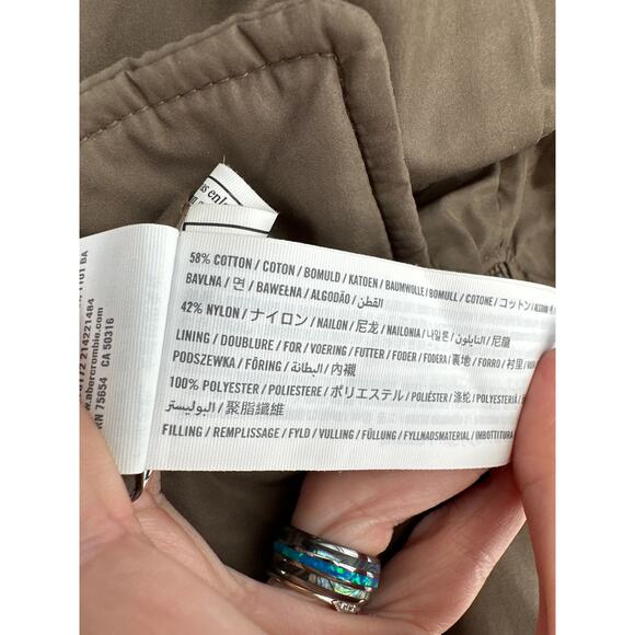 Abercrombie Fitch Jacket Womens XS Brown Pink Quilted Bomber Zip Reversible - Picture 6 of 10